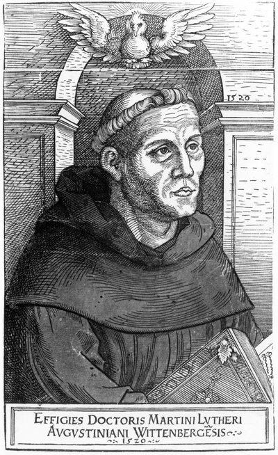 Martin Luther as Augustinian Friar by Lucas Cranach the Elder